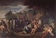 Benjamin West William Penns Friedensvertrag mit den Indianern china oil painting reproduction